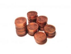 Canadian pennies alternate text for this image