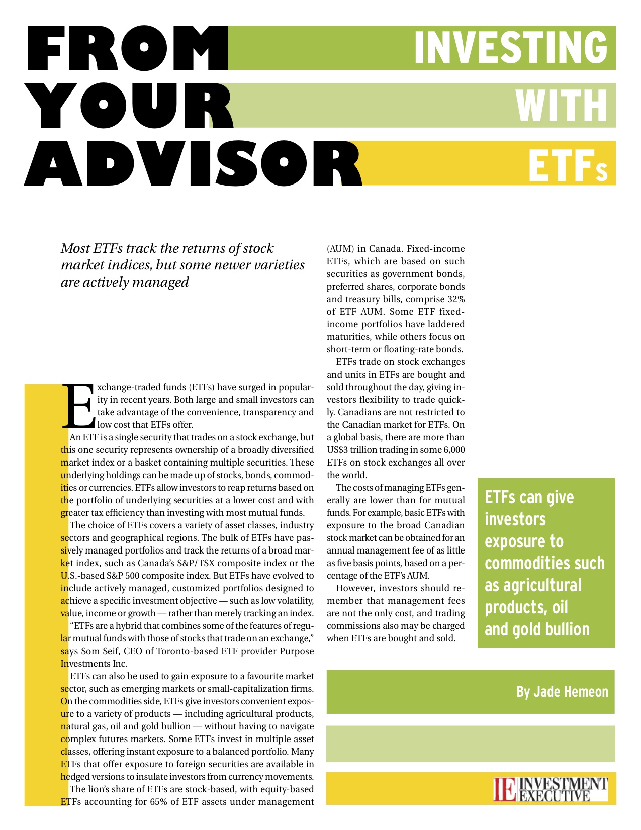 Investing with ETFs