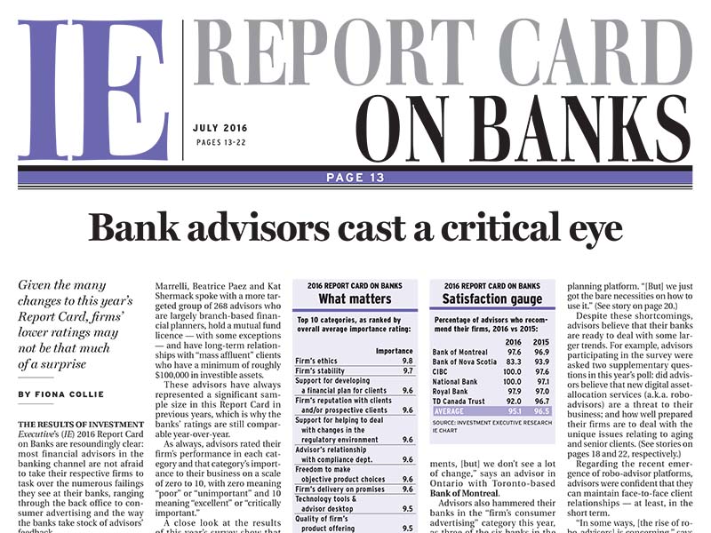 Bank Report Card 2016