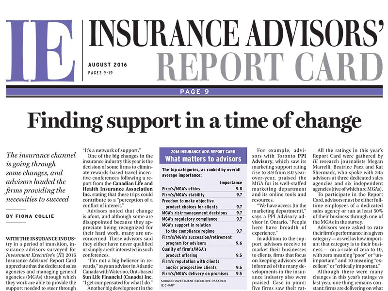 Insurance Report Card 2016