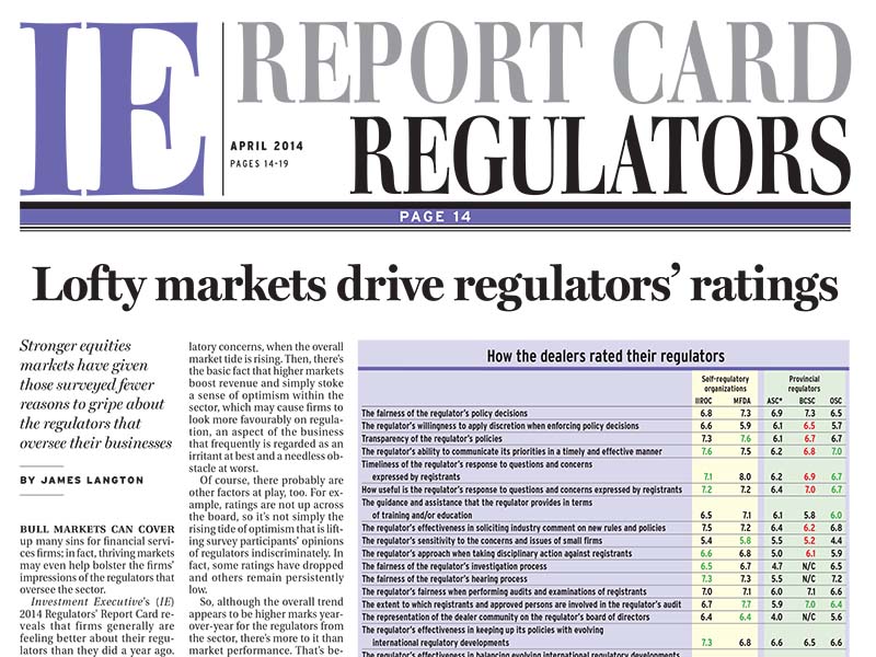 Regulators Report Card 2014