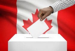 35428699 – ballot box with national flag on background – canada alternate text for this image