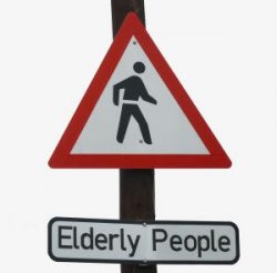 Caution elderly people alternate text for this image