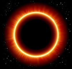 9931269 – vector space background and solar eclipse alternate text for this image