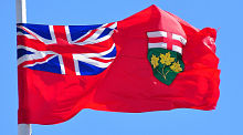 Ontario flag alternate text for this image