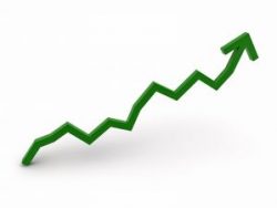 Rising trend alternate text for this image