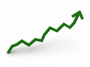 Rising trend alternate text for this image