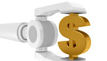Robot arm with dollar sign alternate text for this image