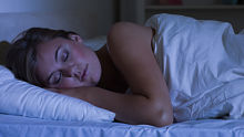 Sleeping woman alternate text for this image