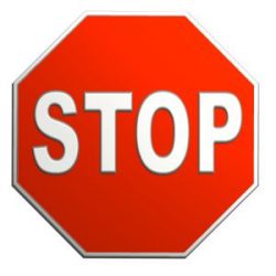 Stop sign alternate text for this image