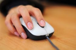 Woman using mouse alternate text for this image