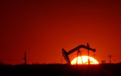 8388902 – oil pump in saskatchewan field at sunset alternate text for this image