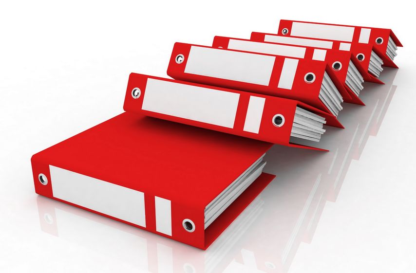 11946487 – isolated folders for papers on a white background alternate text for this image