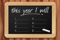 50398346 – chalkboard on the wooden table written this year i will. alternate text for this image