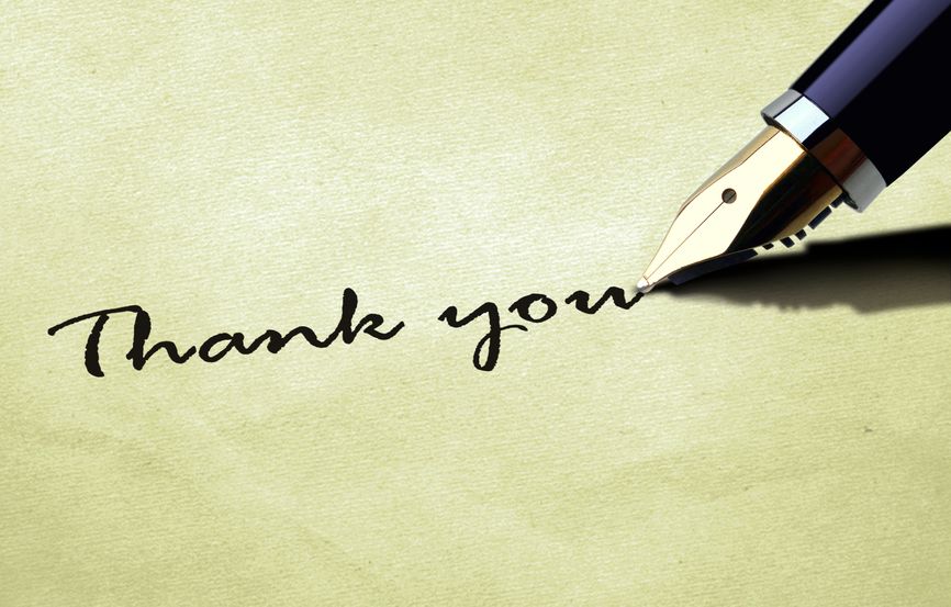 38529411 – thank you on old paper texture alternate text for this image