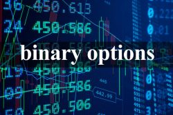 51195300 – words  binary options with the financial data on the background. alternate text for this image