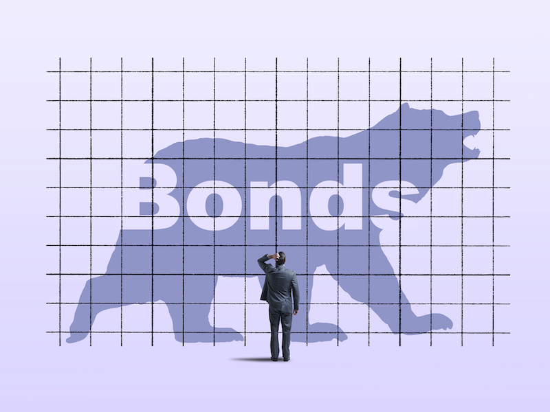 Man Looking Up At Bond Bear Market alternate text for this image